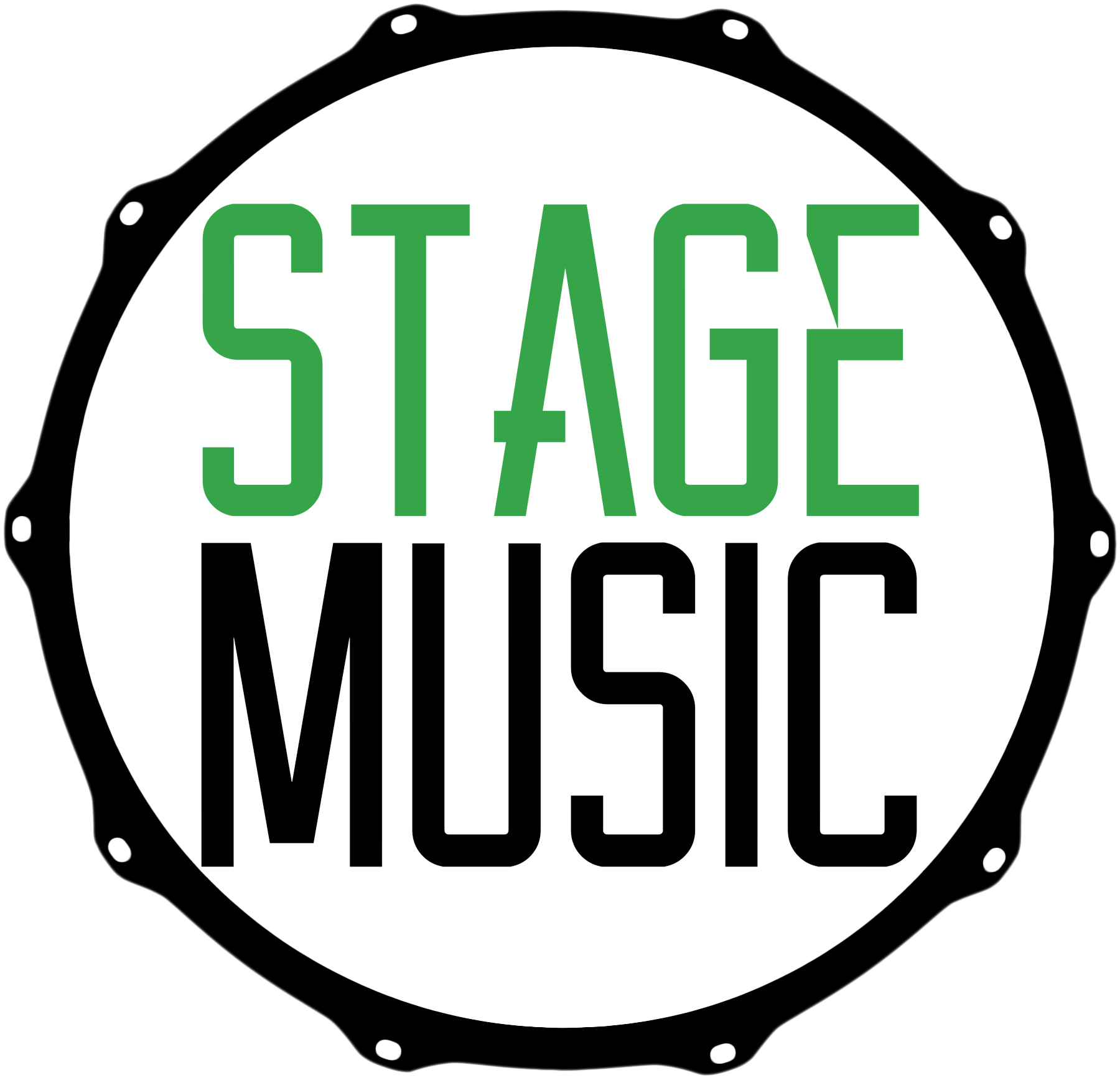 Logo Stage Music - Instrumentos musicales / Sonido Pro / Iluminacion